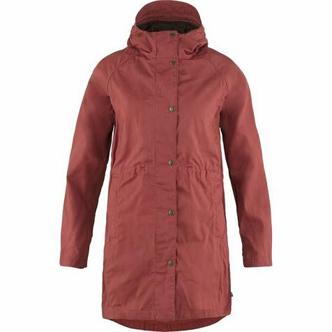 Fjallraven Women Karla Winter Jacket Red PH61065 Philippines